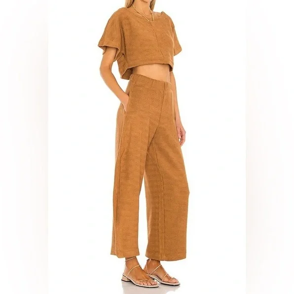 Free People X REVOLVE Changing Tides Set
Top & Wide Leg Pants Color Savannah L - Picture 3 of 16